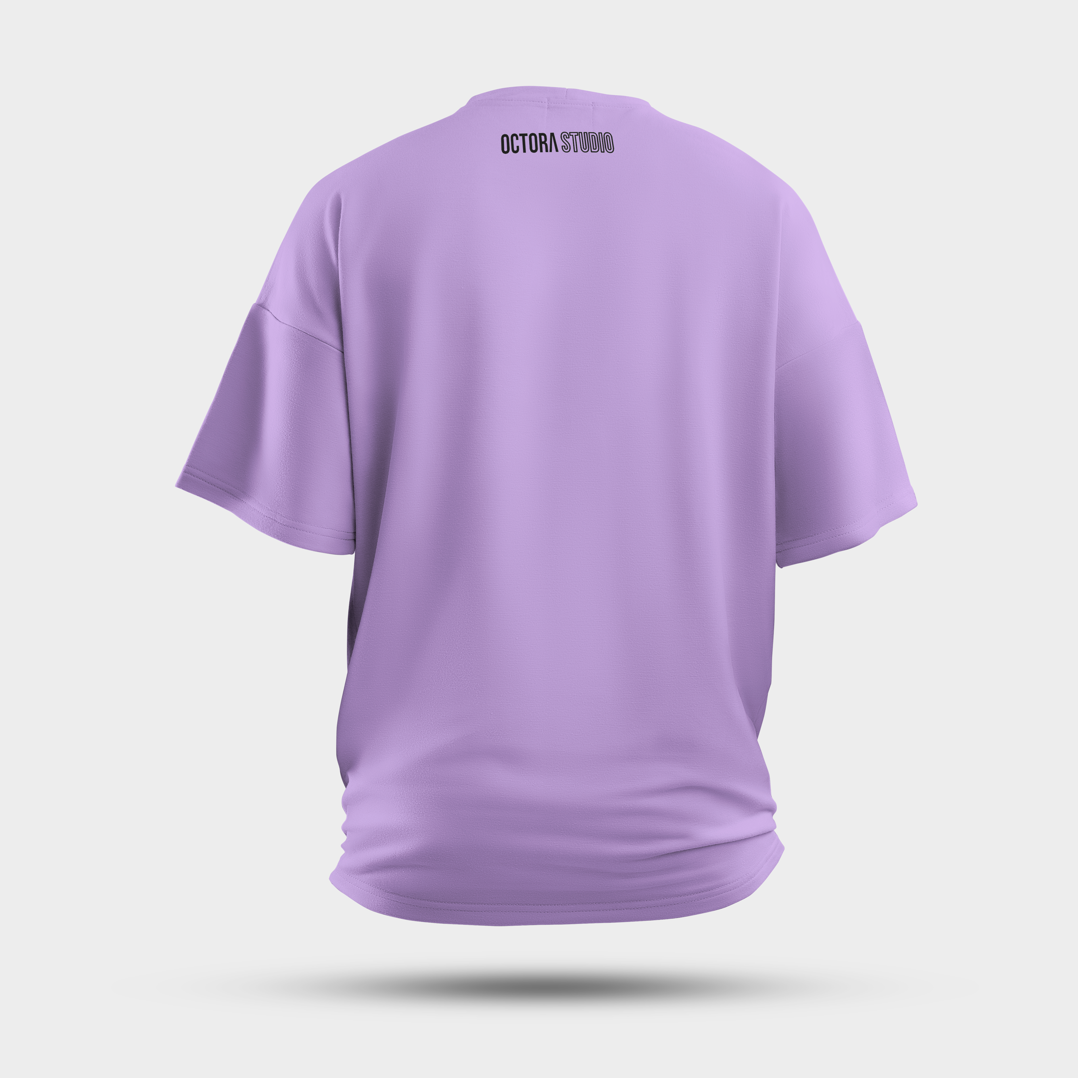 Octora Oversized French Terry T-Shirt – Lavender | Bio-Washed French Terry Oversized Tee  🤎 Beige