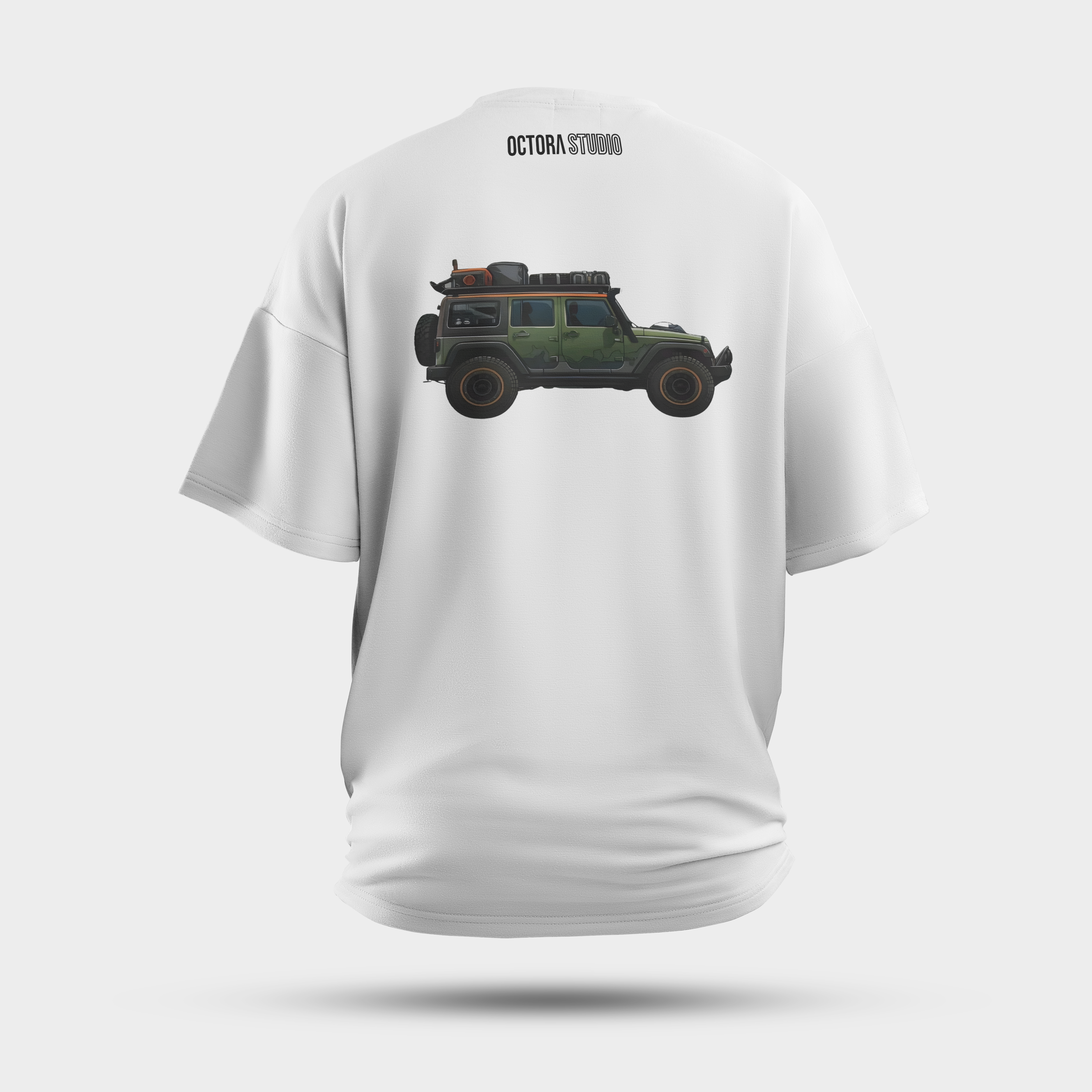 Octora Oversized T-Shirt – Off-Road Spirit Edition | 100% Cotton Heavyweight (240–260 GSM)