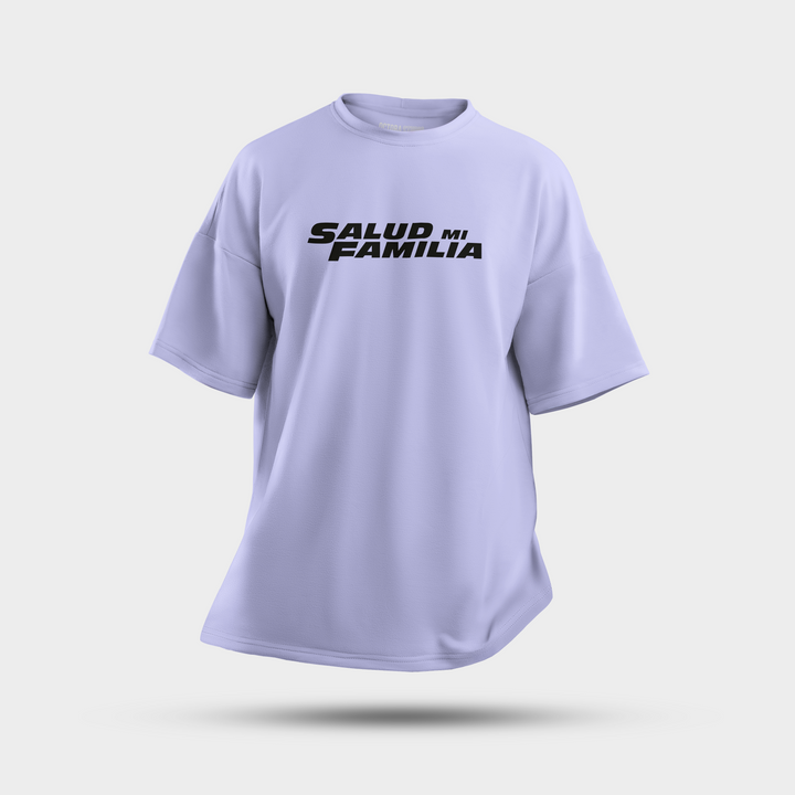 Octora Oversized Printed T-Shirt – Salud Mi Familia Edition | 100% Cotton Heavyweight (240–260 GSM)