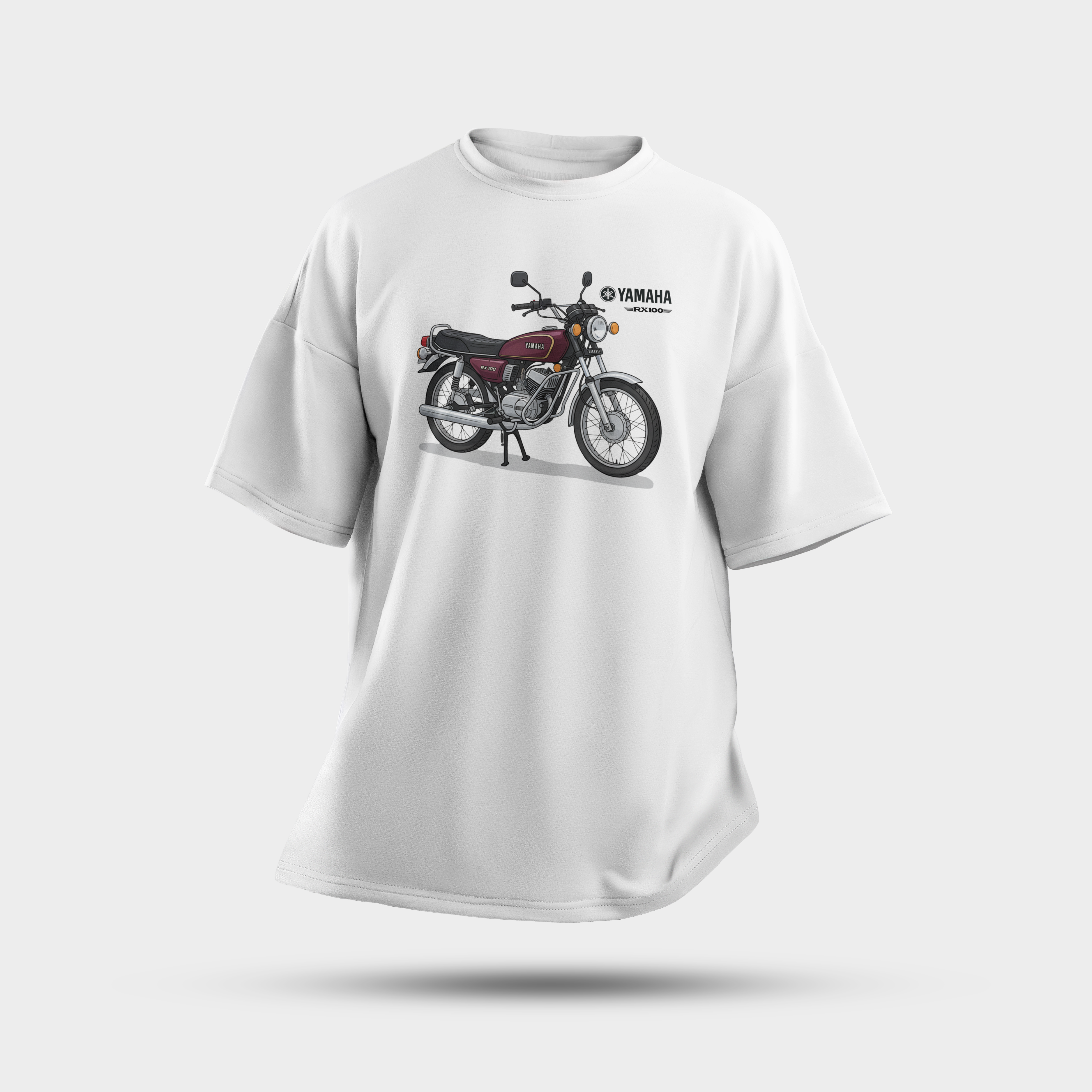 Octora Oversized Printed T-Shirt – RX100 Edition | 100% Cotton Heavyweight (240–260 GSM)