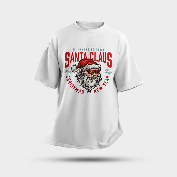 Vintage Santa Claus Retro Oversized Christmas T-Shirt – Holiday Streetwear