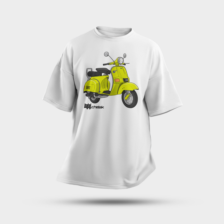 Octora Oversized Printed T-Shirt – Chetak Edition | 100% Cotton Heavyweight (240–260 GSM)