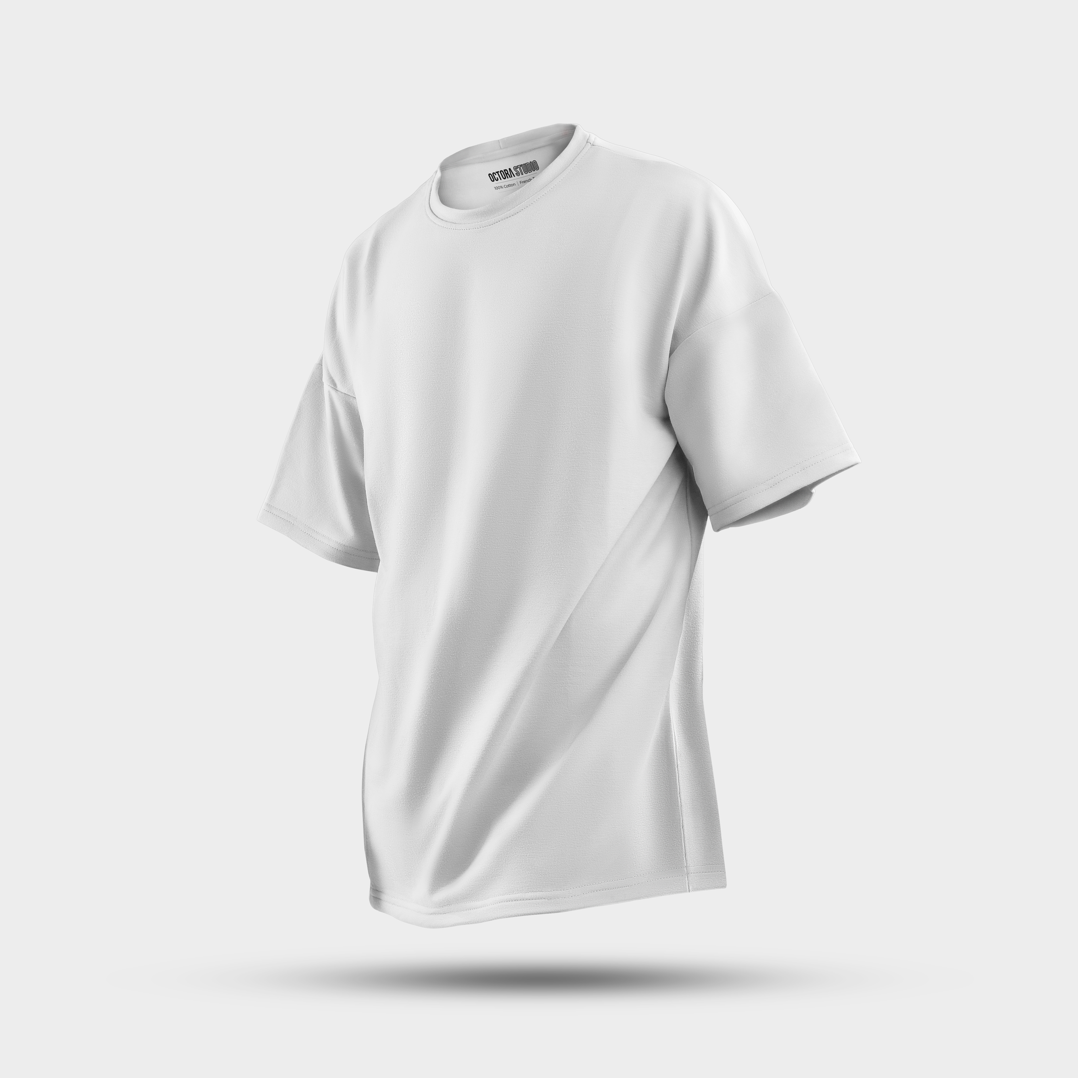 Octora Oversized French Terry T-Shirt | 100% Cotton Bio-Washed Heavyweight (240–260 GSM)