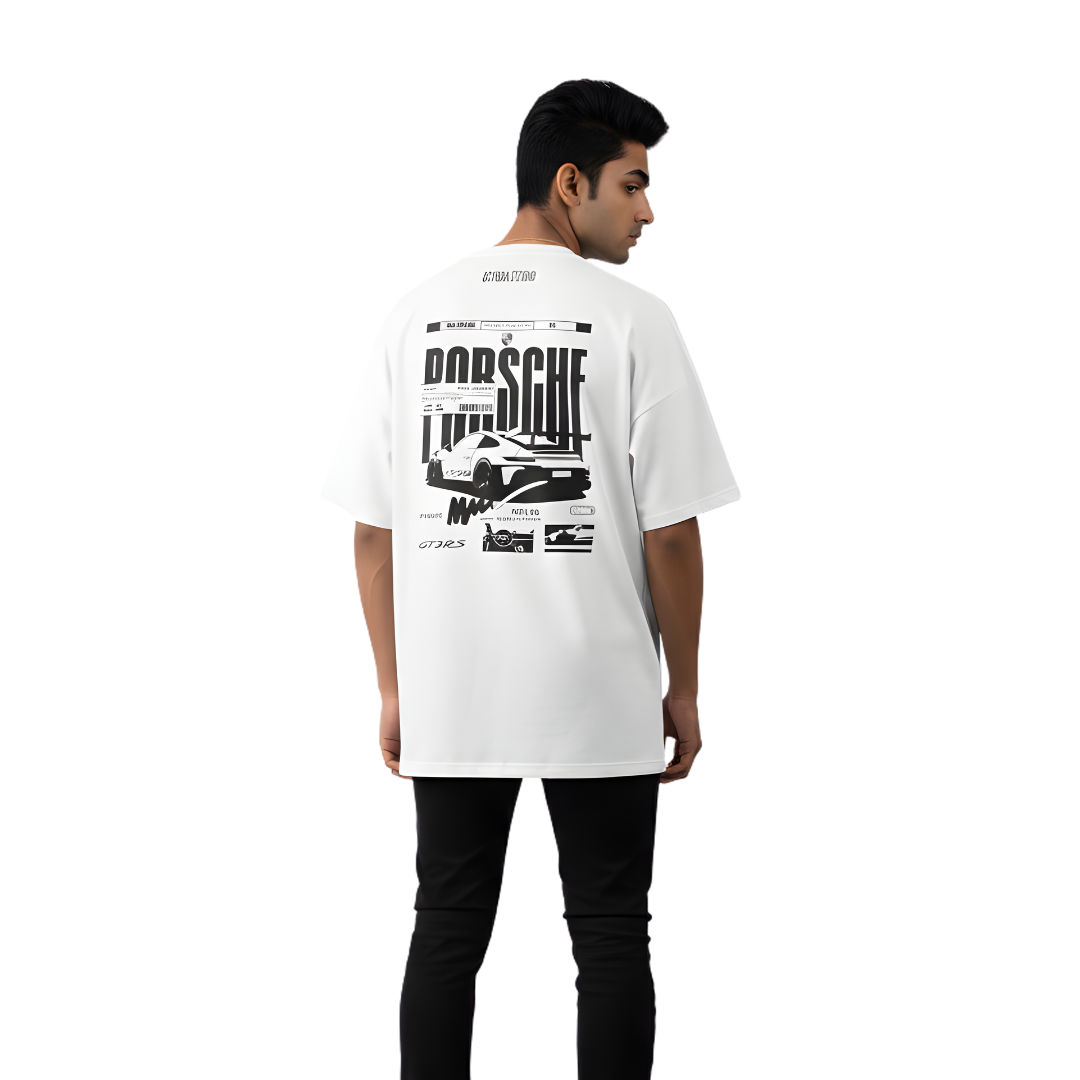 Octora Oversized T-Shirt – Porsche GT3RS Edition | 100% Cotton Heavyweight (240–260 GSM)