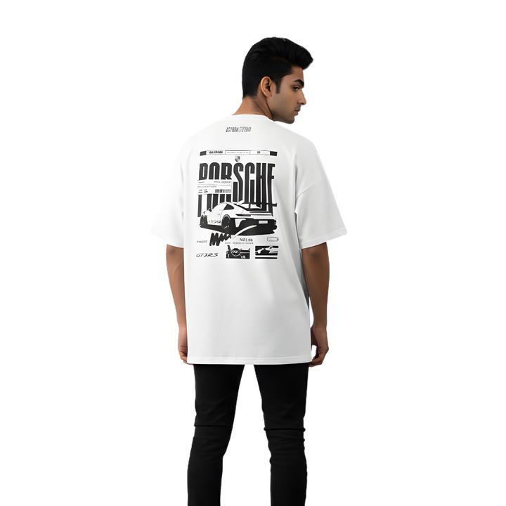 Octora Oversized T-Shirt – Porsche GT3RS Edition | 100% Cotton Heavyweight (240–260 GSM)
