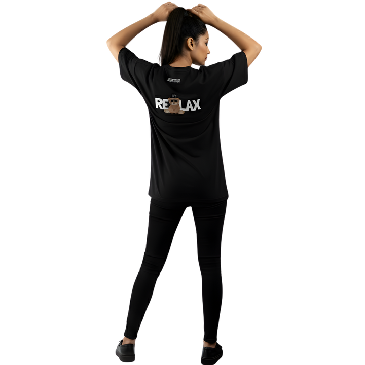 Octora Oversized T-Shirt – Just Relax Edition | 100% Cotton Heavyweight (240–260 GSM)