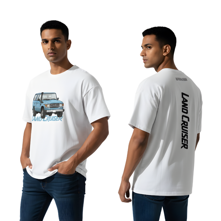 Octora Oversized Printed T-Shirt – Land Cruiser Edition | 100% Cotton Heavyweight (240–260 GSM)