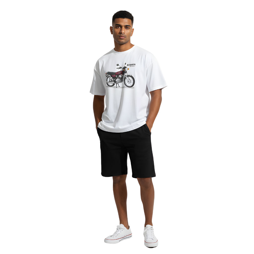 Octora Oversized Printed T-Shirt – RX100 Edition | 100% Cotton Heavyweight (240–260 GSM)