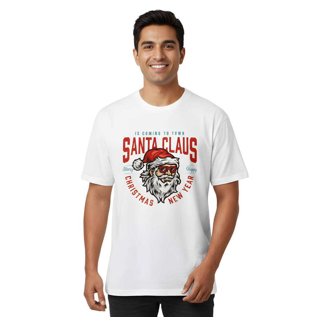 Vintage Santa Claus Retro Oversized Christmas T-Shirt – Holiday Streetwear