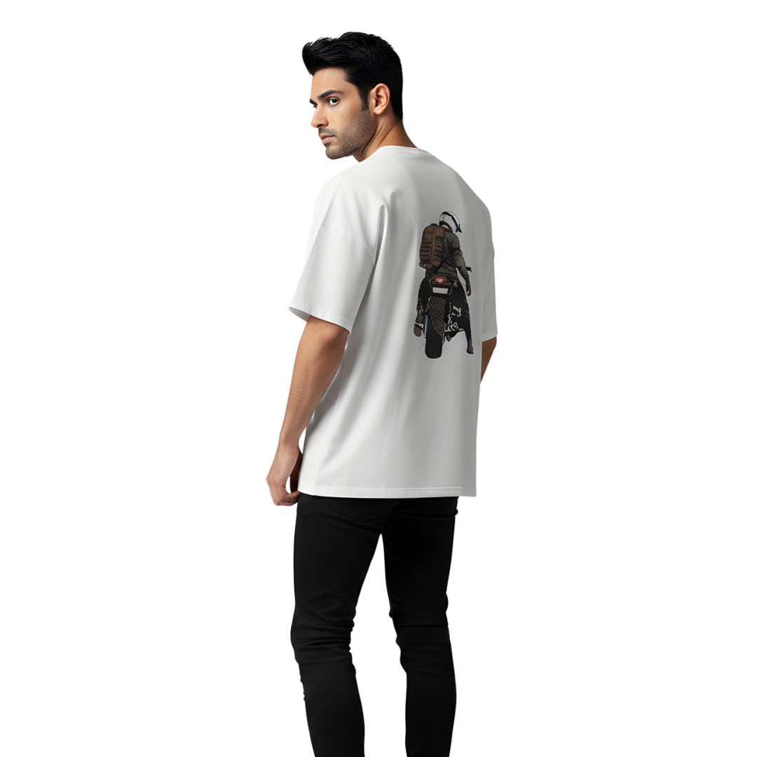 Octora Oversized T-Shirt – The Rider Edition | 100% Cotton Heavyweight (240–260 GSM)