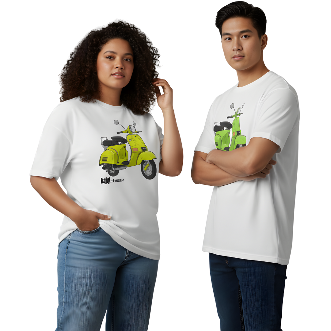 Octora Oversized Printed T-Shirt – Chetak Edition | 100% Cotton Heavyweight (240–260 GSM)