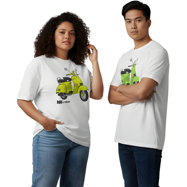 Octora Oversized Printed T-Shirt – Chetak Edition | 100% Cotton Heavyweight (240–260 GSM)