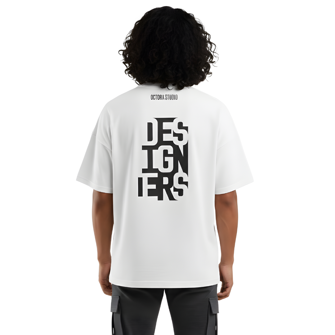Octora Oversized T-Shirt – Designer’s Mind Edition | 100% Cotton Heavyweight (240–260 GSM)