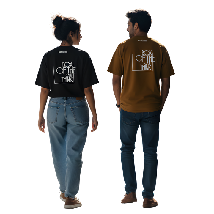 Octora Oversized T-Shirt – Think Out of the Box Edition | 100% Cotton Heavyweight (240–260 GSM)