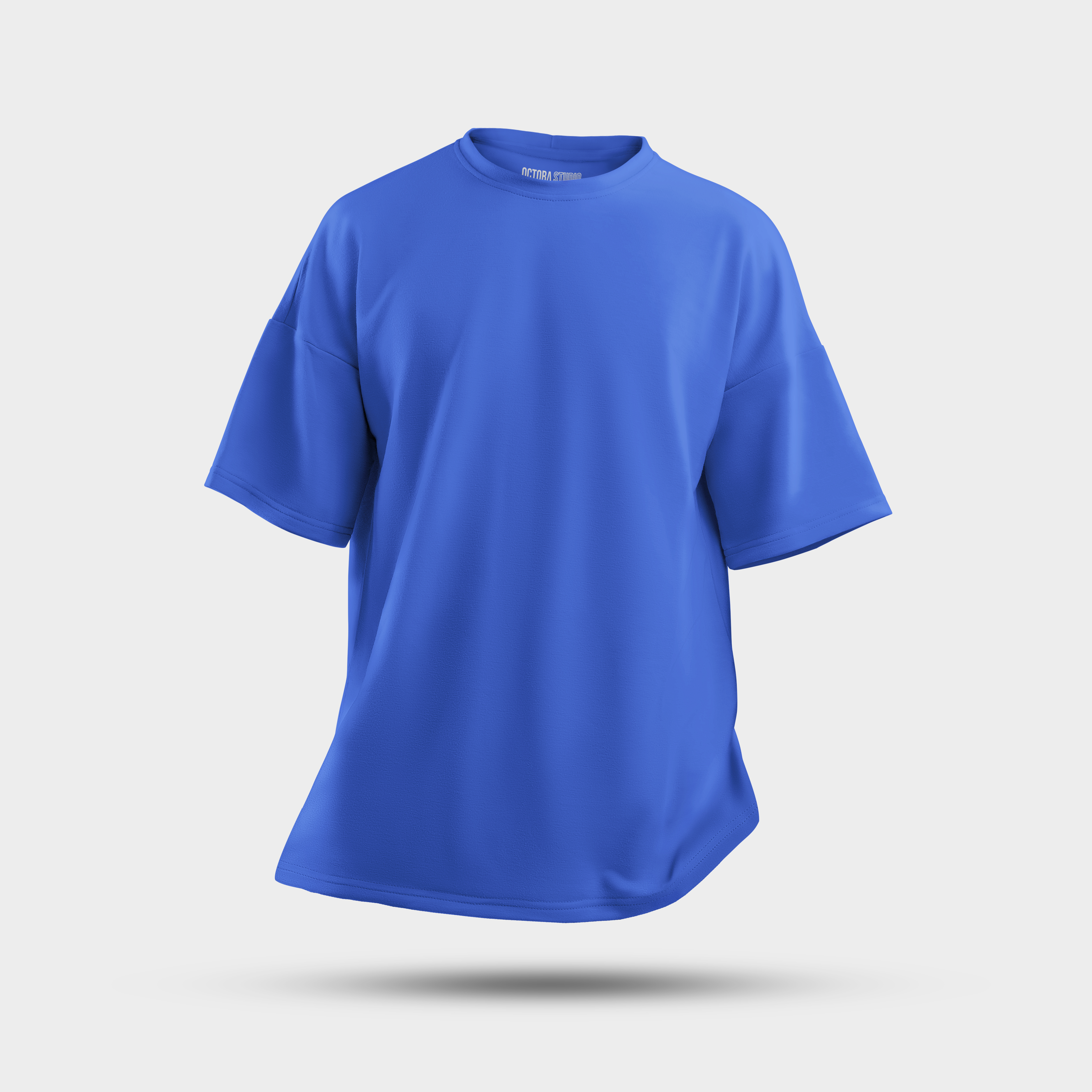 Octora Oversized French Terry T-Shirt – Royal Blue | 240–260 GSM Cotton Oversized Streetwear Tee