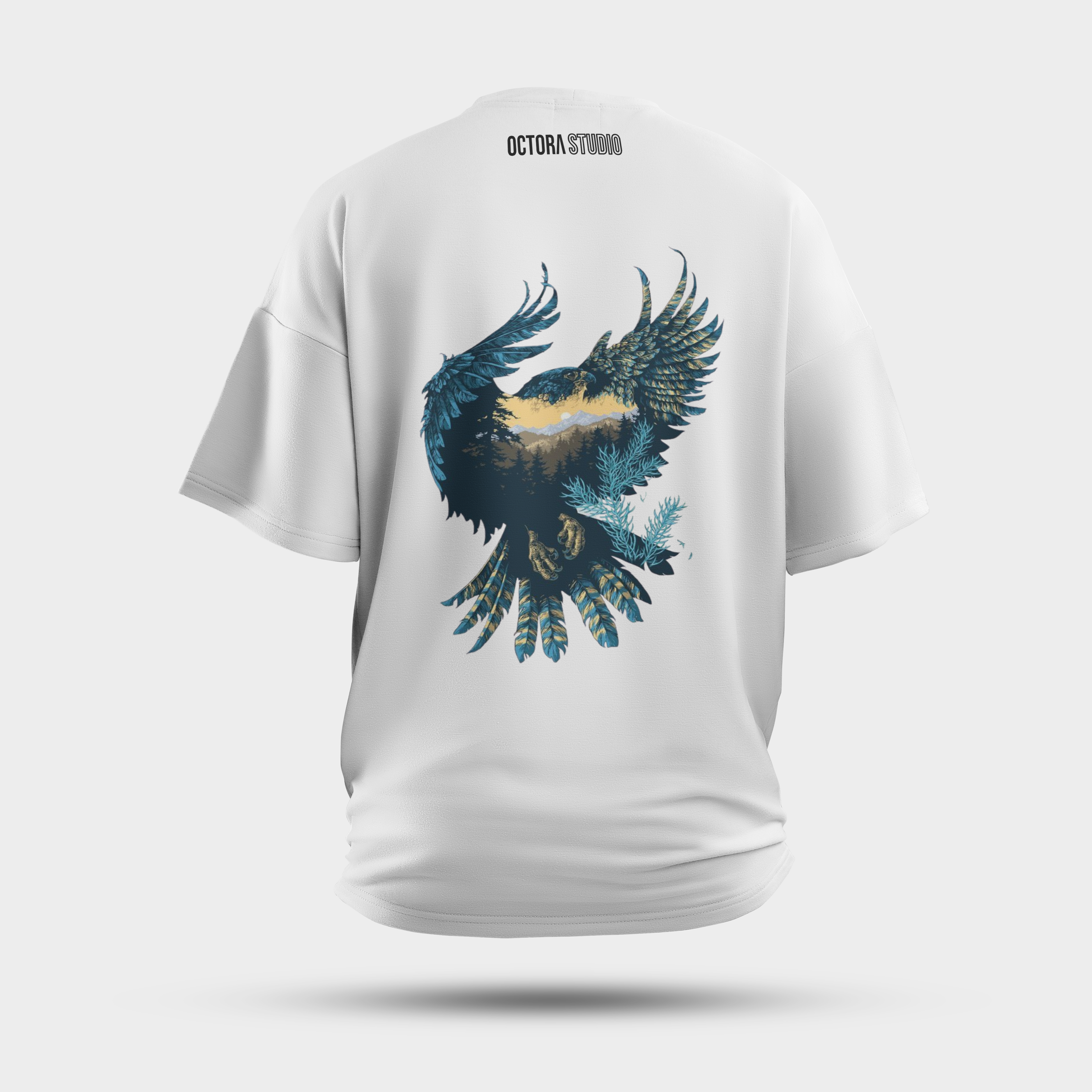 Octora Oversized T-Shirt – Soaring Spirit Edition | 100% Cotton Heavyweight (240–260 GSM)