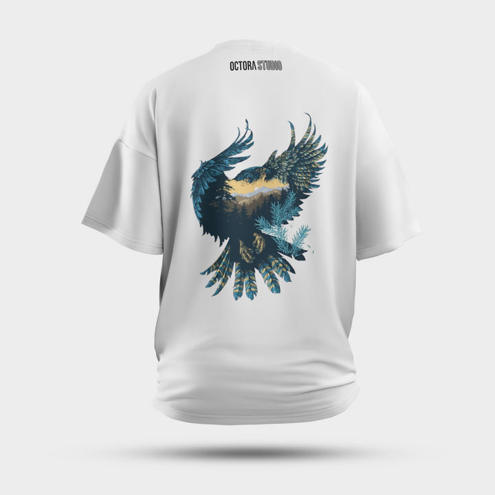 Octora Oversized T-Shirt – Soaring Spirit Edition | 100% Cotton Heavyweight (240–260 GSM)