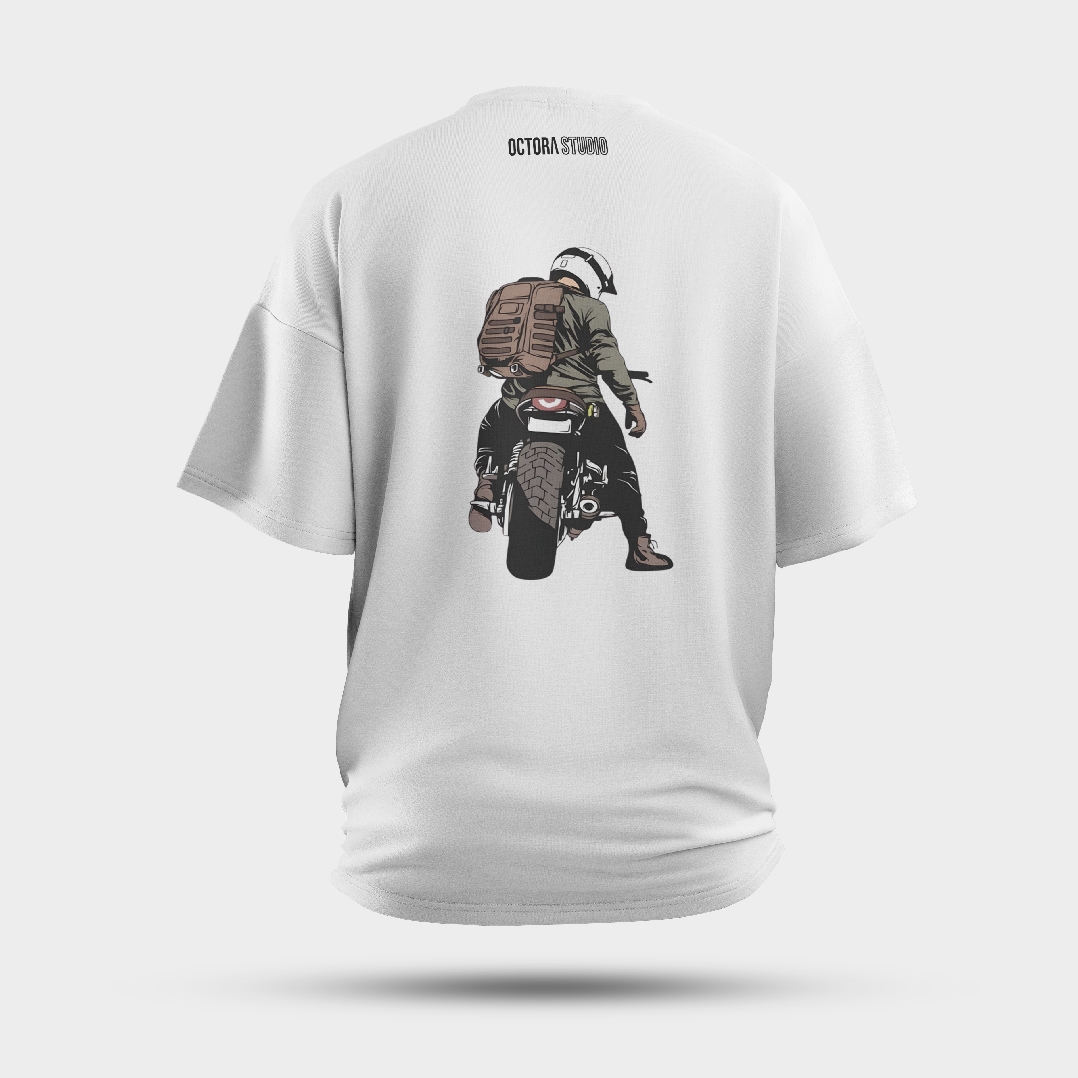 Octora Oversized T-Shirt – The Rider Edition | 100% Cotton Heavyweight (240–260 GSM)